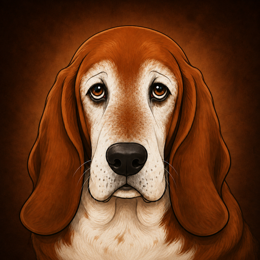 Bubba, a senior Basset Hound
